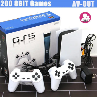 GS 5 TV GAME STATION WITH 2 CONTROLLER - 200 GAMES